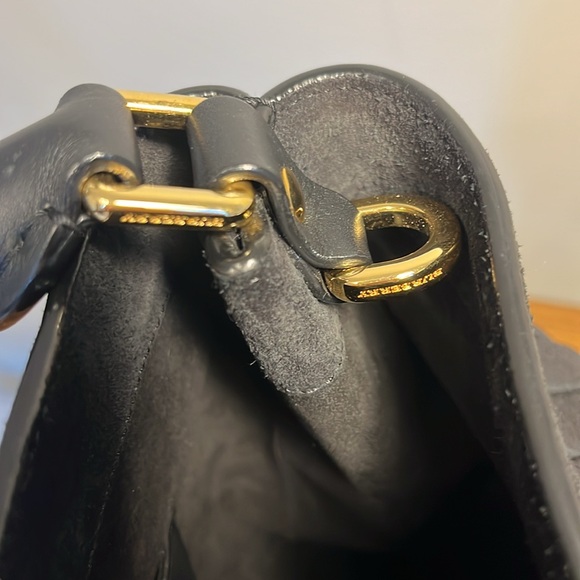 Burberry black suede bag large with fringes authentic - Picture 10 of 10